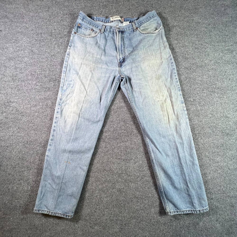 Levi's 550 Straight Jeans Men's 40x32 Blue Cotton Denim Relaxed Faded Workwear